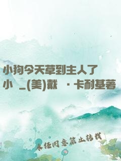 小狗今天草到主人了嗎小說